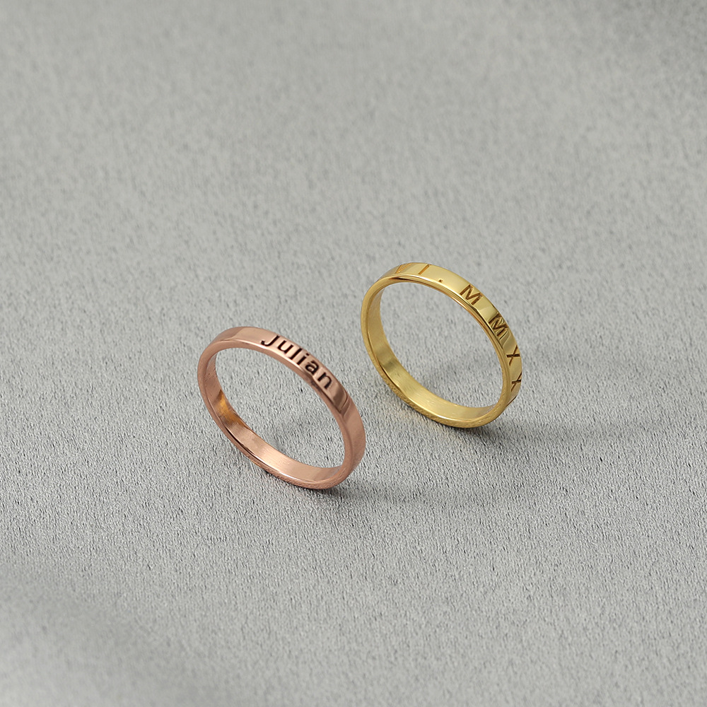 Engraved Band Ring CVR16-1