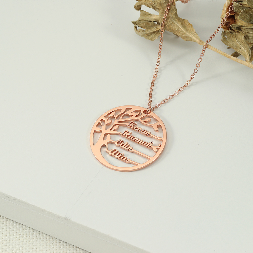 Personalized Family Tree Name Necklace CVN28-3